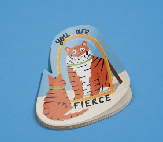 You Are Fierce Cat and Tiger Vinyl Sticker