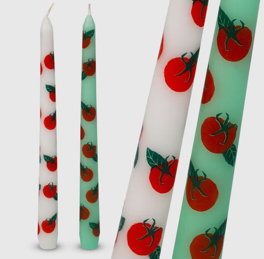 Tomato Taper Dinner Candle
