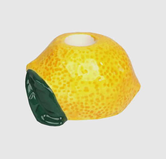 Lemon Ceramic Candle Holder