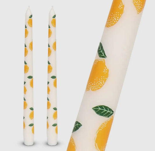 Lemon Taper Dinner Candle