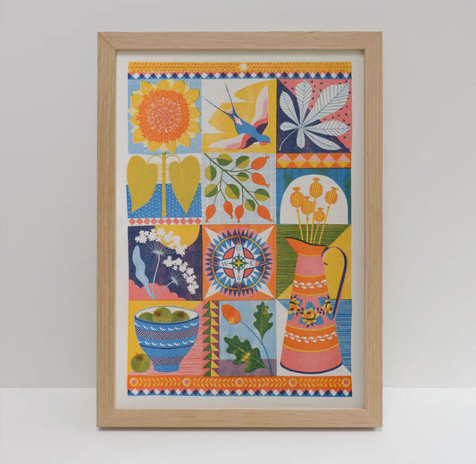 September A3 Risograph Print