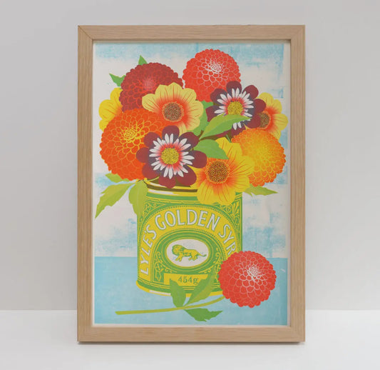 Golden Syrup A3 Risograph Print