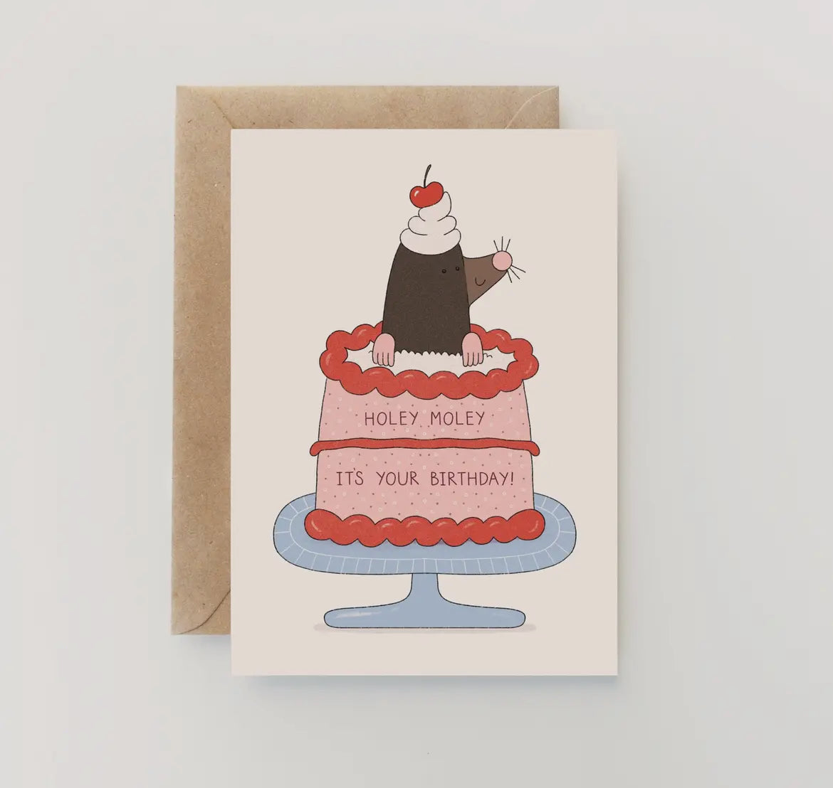 Holey Moley It's Your Birthday Greetings Card