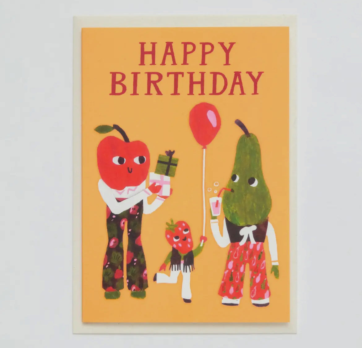 Happy Birthday Pear Card