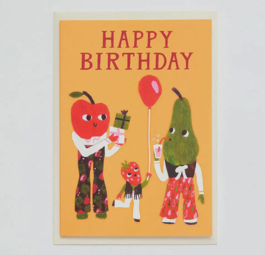 Happy Birthday Pear Card