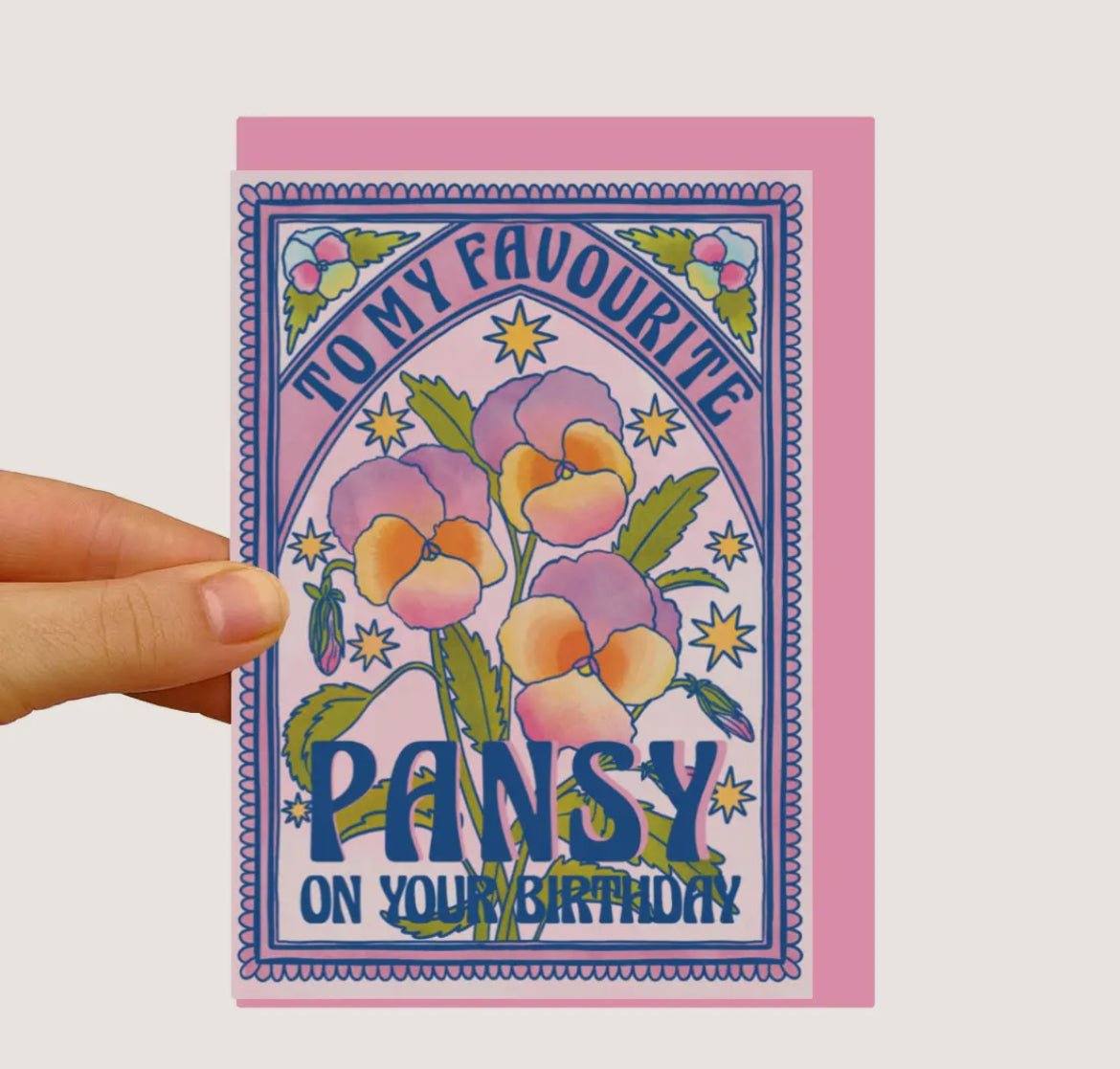 Birthday Pansy Card