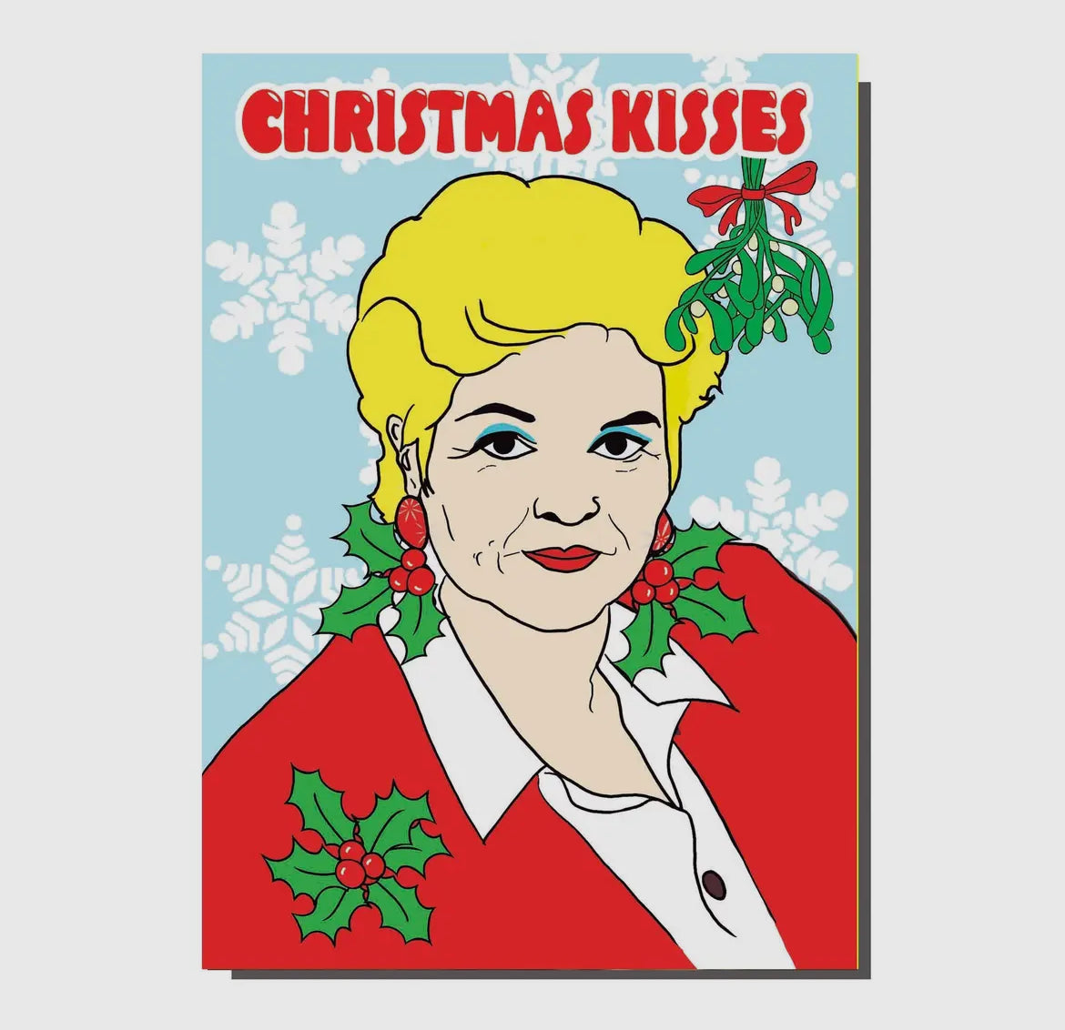 Pat Butcher Christmas Kisses Christmas Card