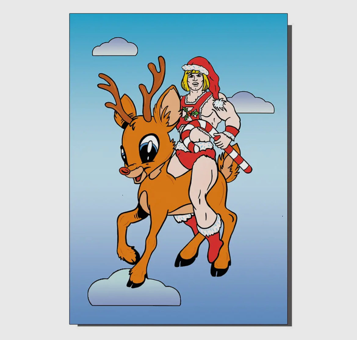 The Power of Christmas He-Man Bambi Inspired Christmas Card