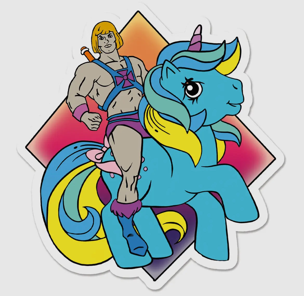 My Little He-Man Vinyl Sticker
