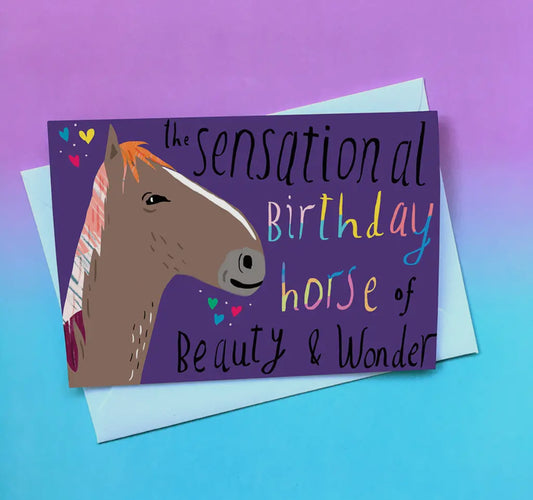 Sensational Birthday Horse Card