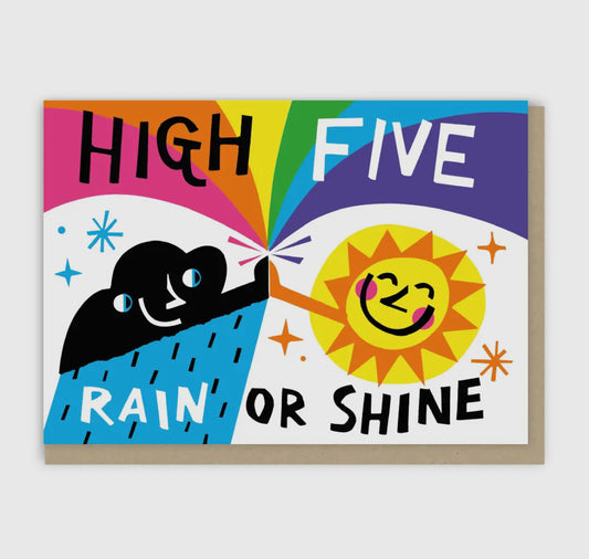 High Five Rain or Shine Card