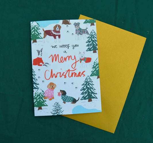 We Woof You A Merry Christmas Card