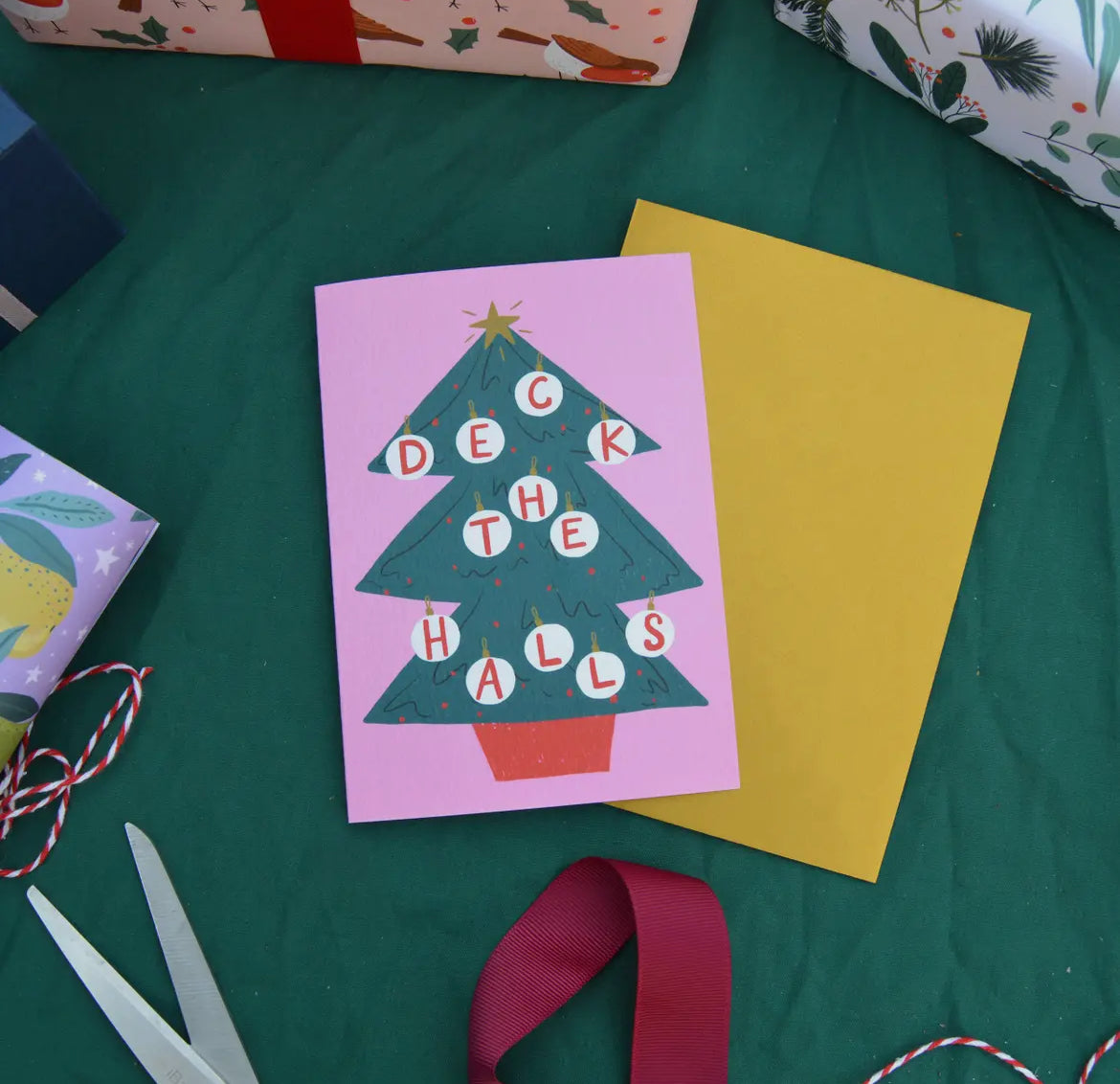 Deck The Halls Christmas Card