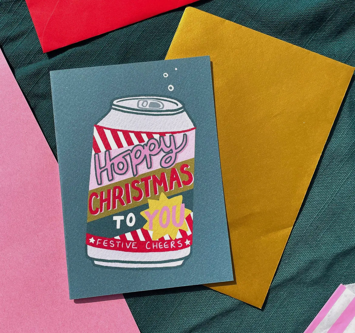 Hoppy Christmas Card