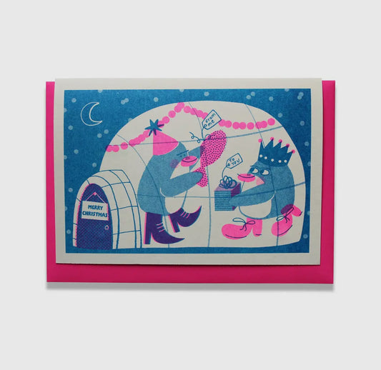 Igloo Riso Greetings Card
