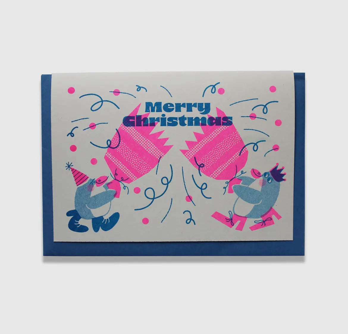 Cracker Riso Greetings Card