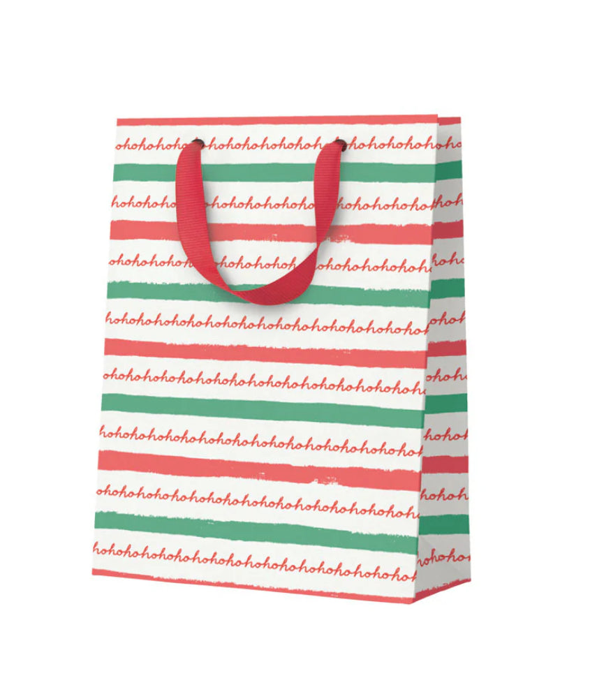 Ho Ho Ho Stripe Small Gift Bag