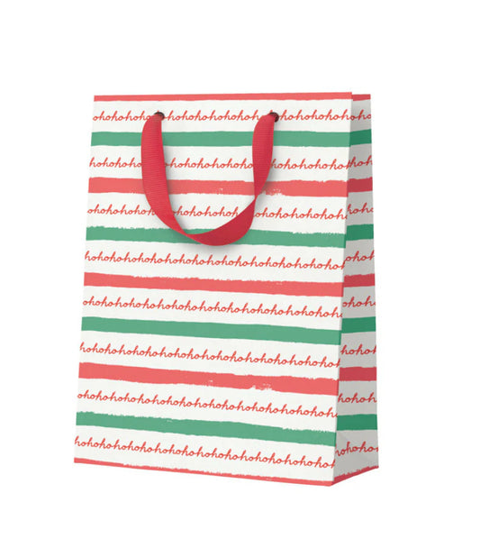 Ho Ho Ho Stripe Small Gift Bag