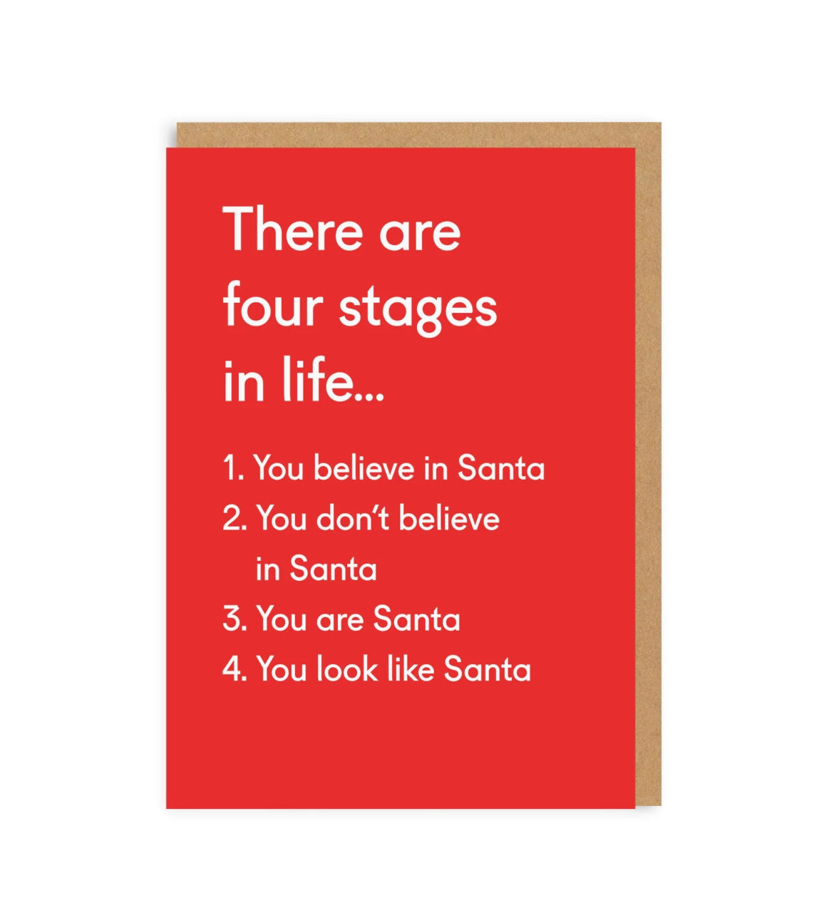 Four Stages In Life Christmas Card
