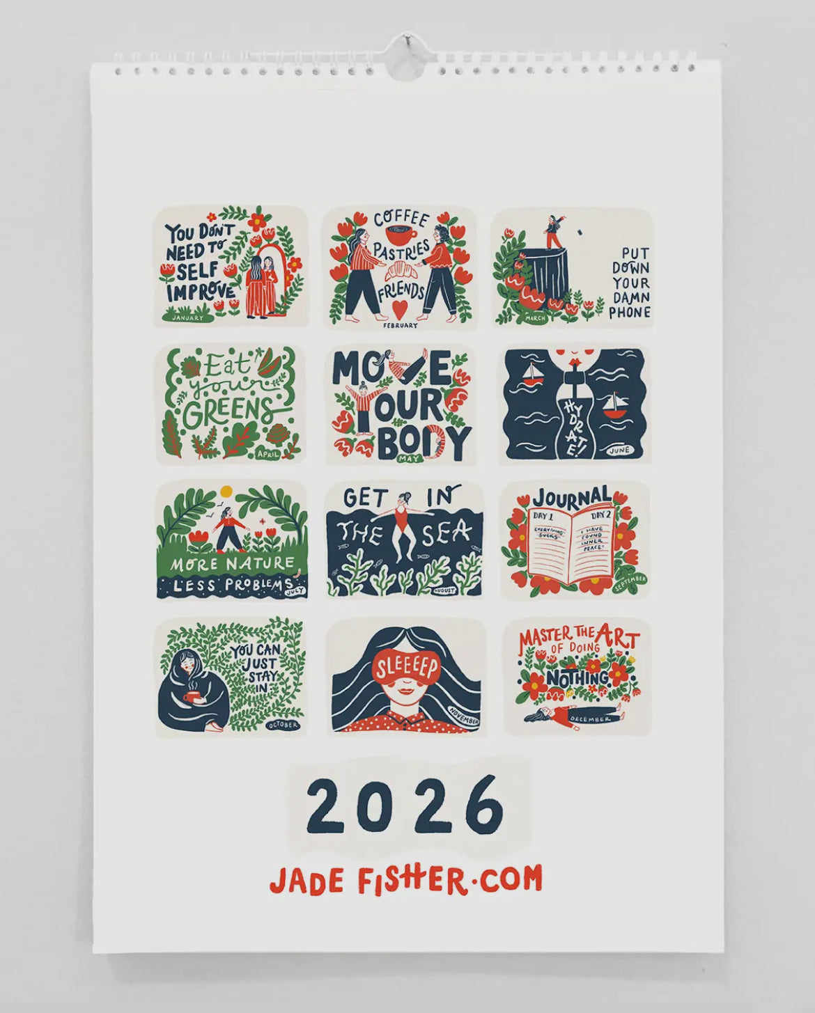 Tips For A Good Year 2026 Wall Calendar