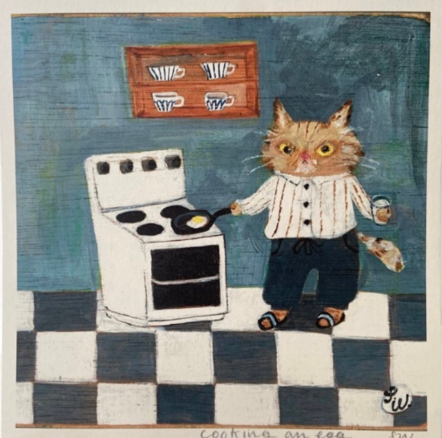 Cooking an Egg Print