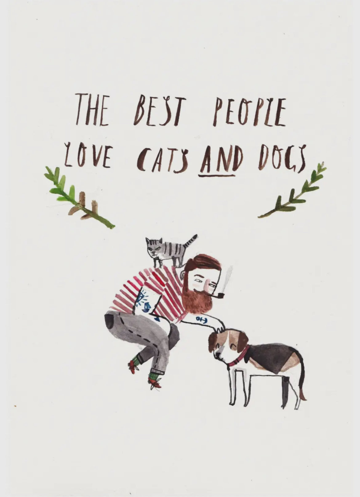 Cats and Dogs Print