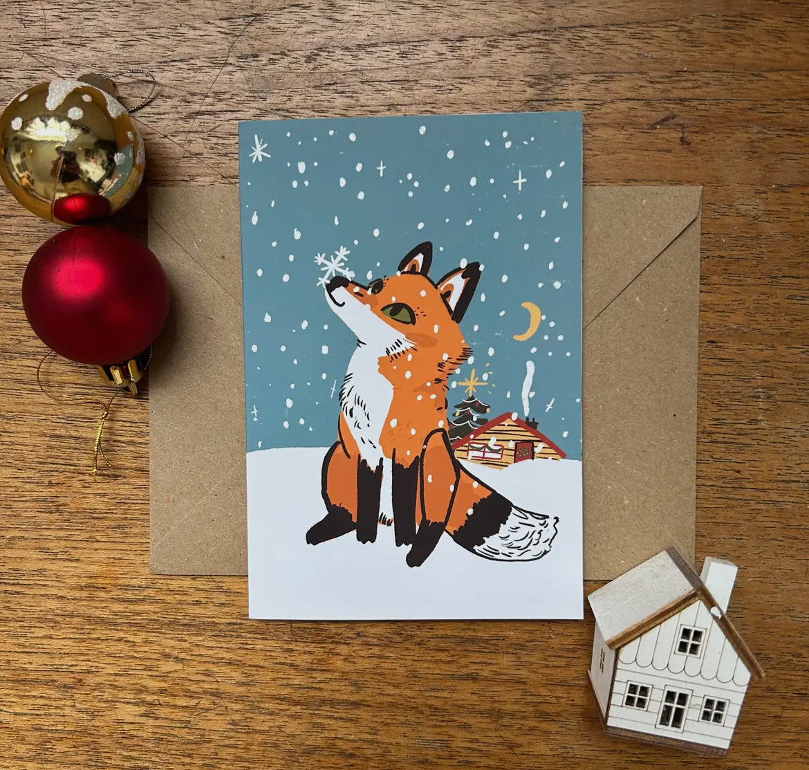 Fox Christmas Card