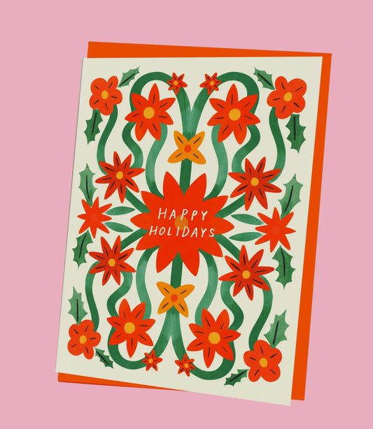 Holidays Border Christmas Card