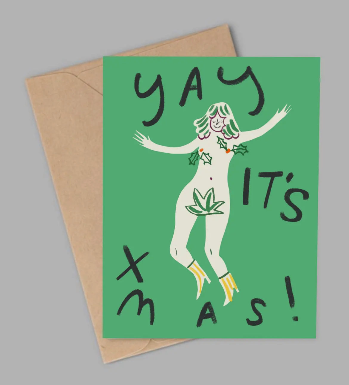 Naked Yay Christmas Card