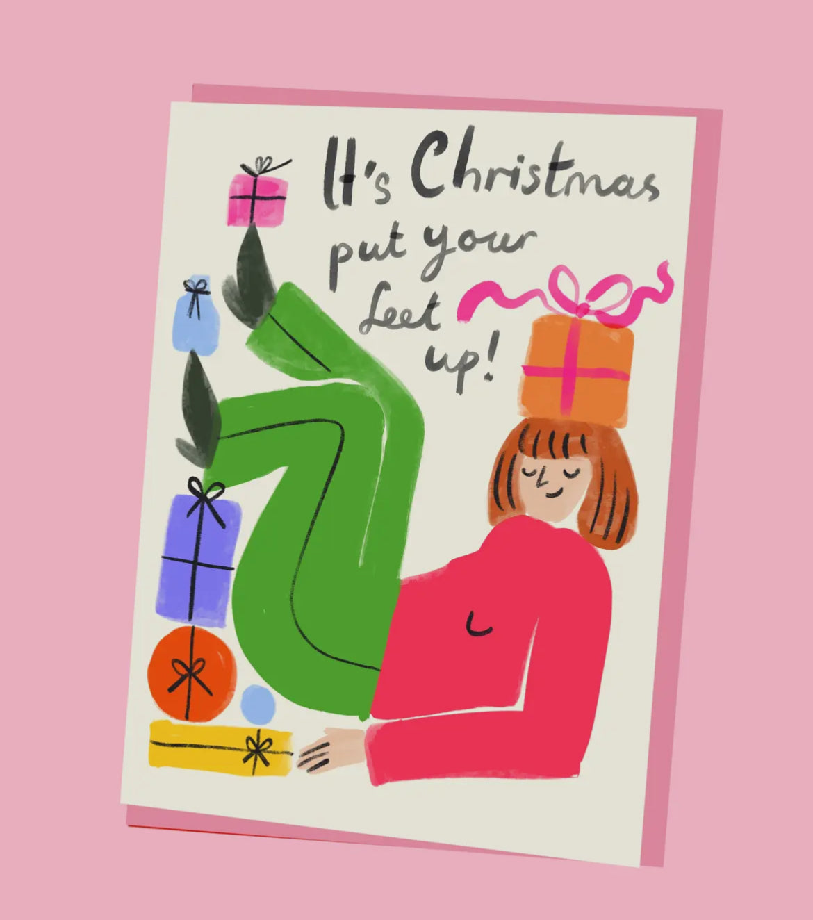 Feet Up Christmas Card