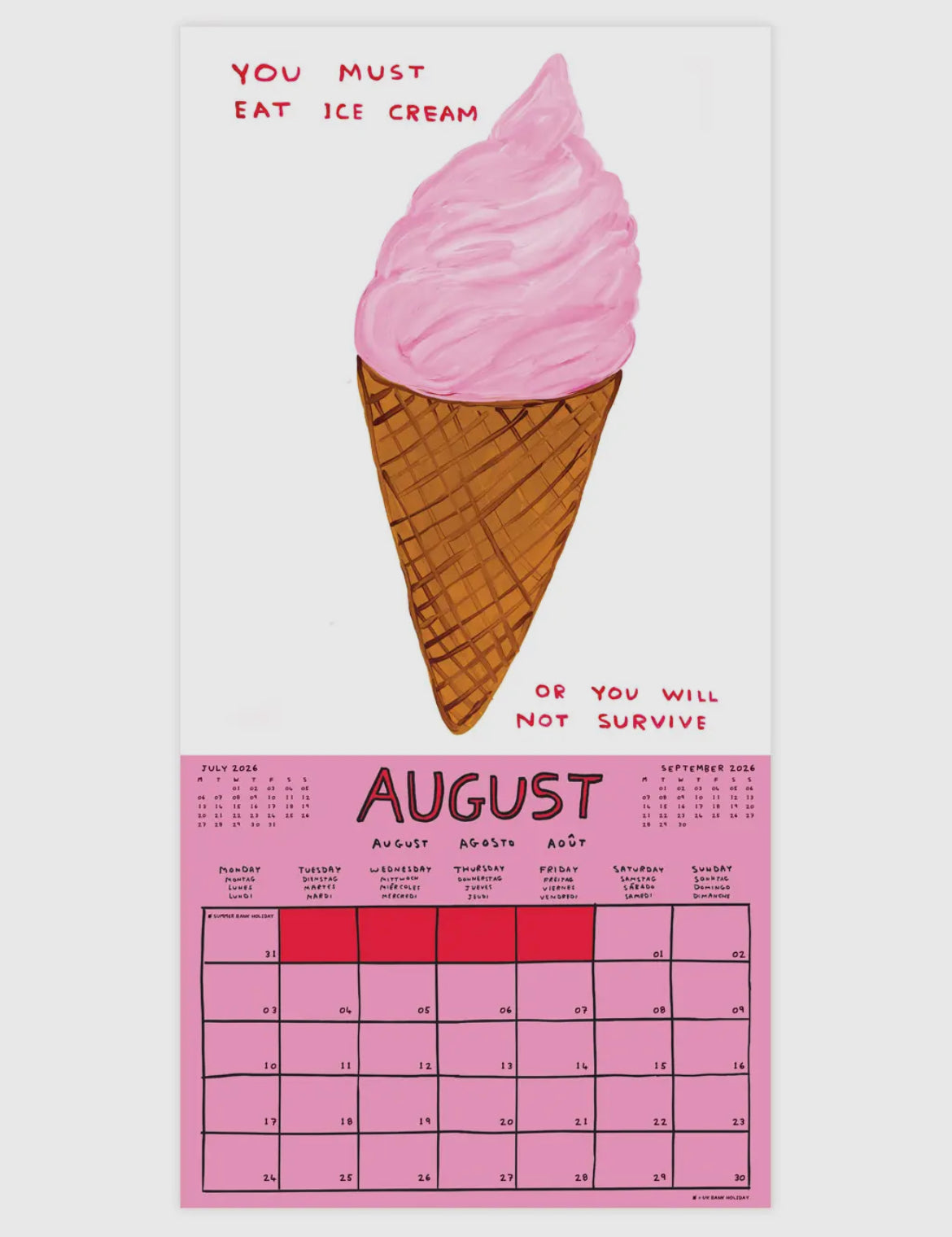 David Shrigley 2026 Calendar