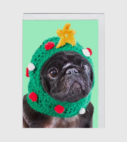 Pug Xmas Card