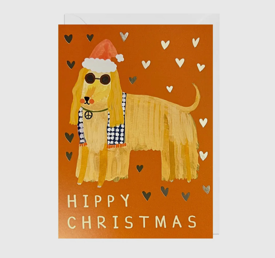 Hippy Christmas Foil Card