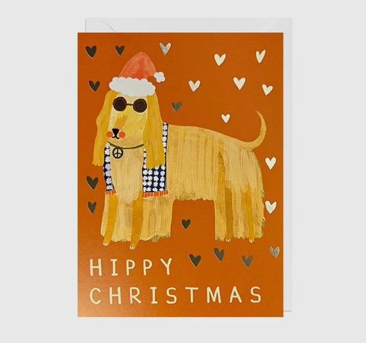 Hippy Christmas Foil Card