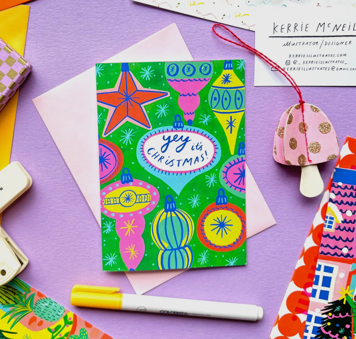 Yey It's Christmas Greetings Card