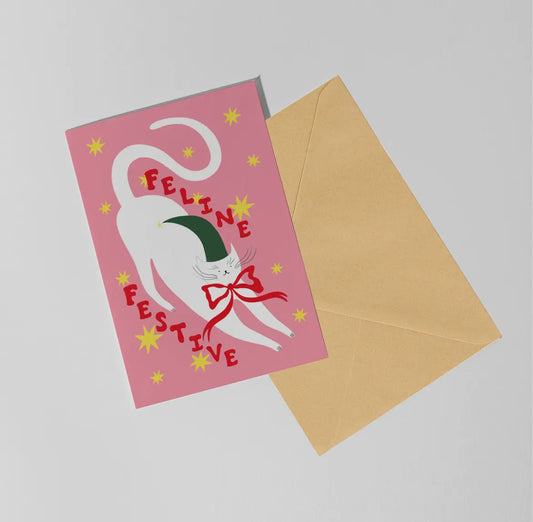 Feline Festive Christmas Card
