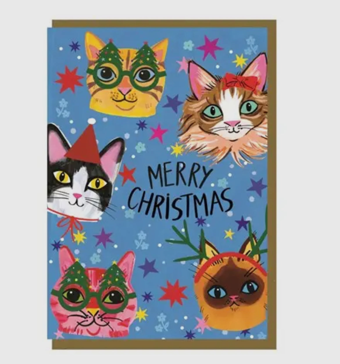 Kitsch Christmas Cats Card