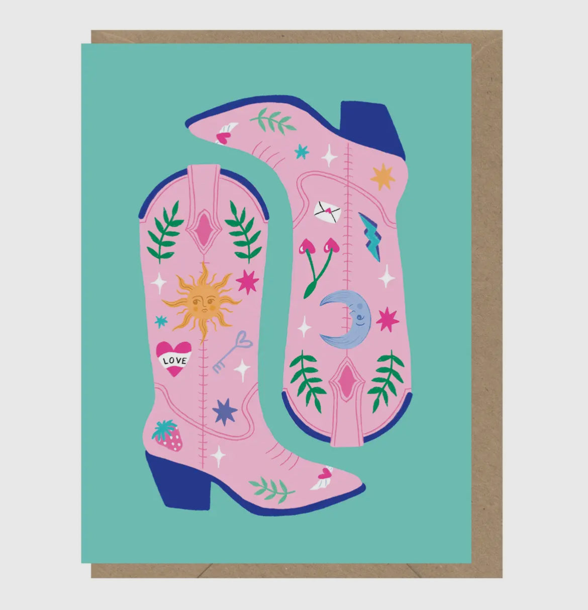 Cowboy Boots Mini Card