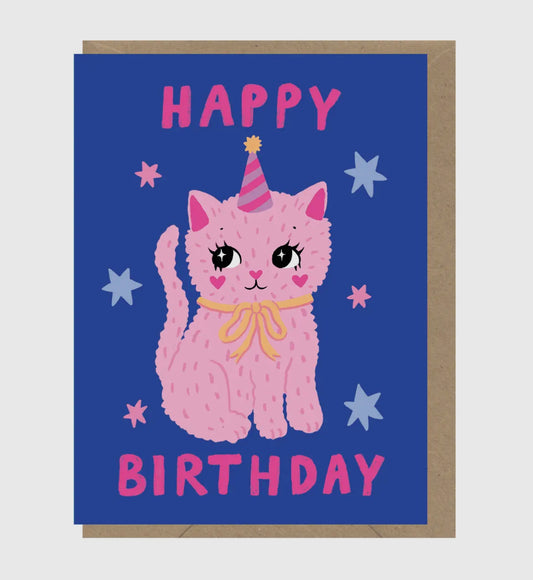 Birthday Cat Mini Card