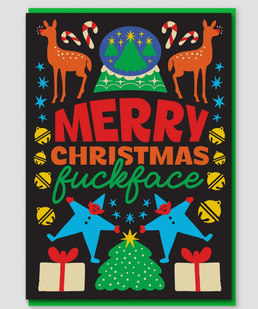 Merry Christmas Fuckface Card