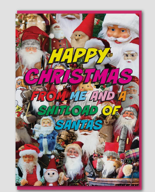 Shitload of Santas Card