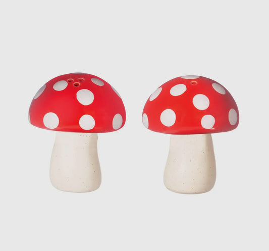 Red Mushroom Salt and Pepper Set
