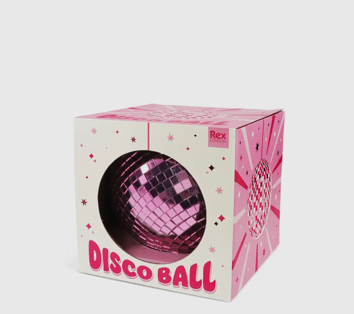 Pink Hanging Disco Ball