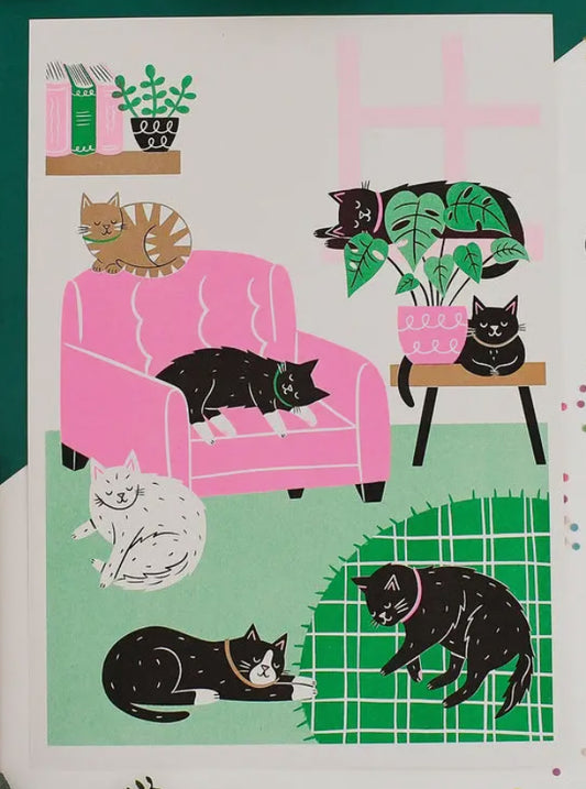 Sleepy Sunday A4 Riso Print