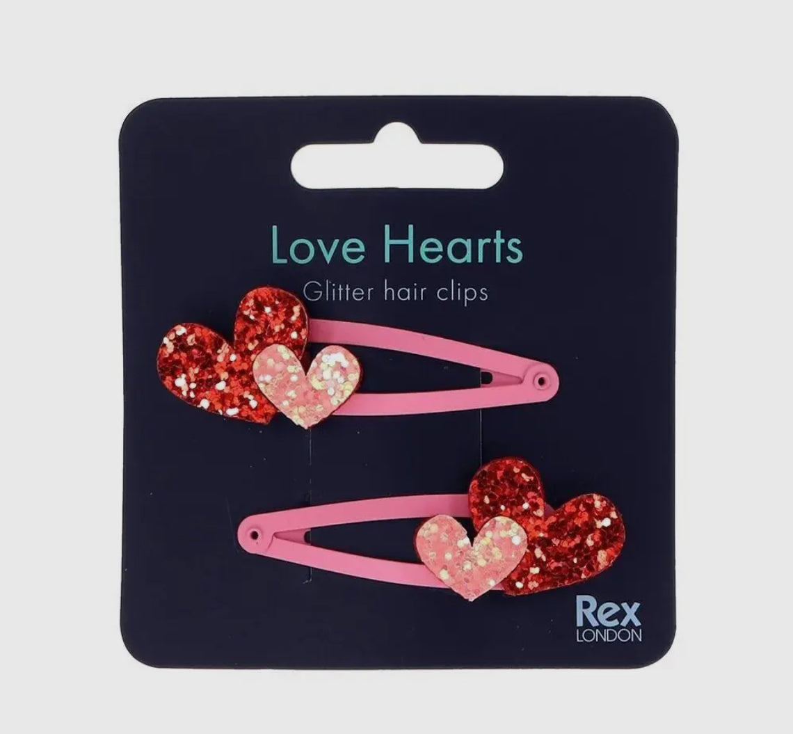 Love Heart Hair Clips