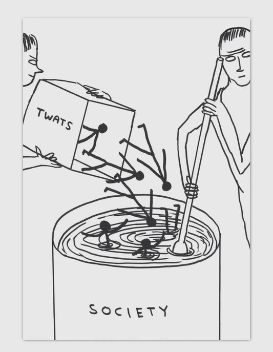 Twats in Society Postcard