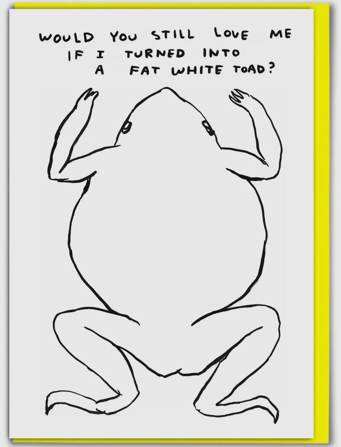 Fat White Toad Card