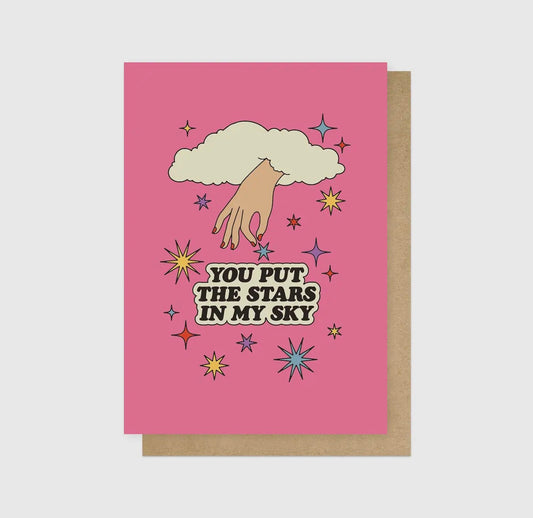 Stars in My Sky Greetings Card