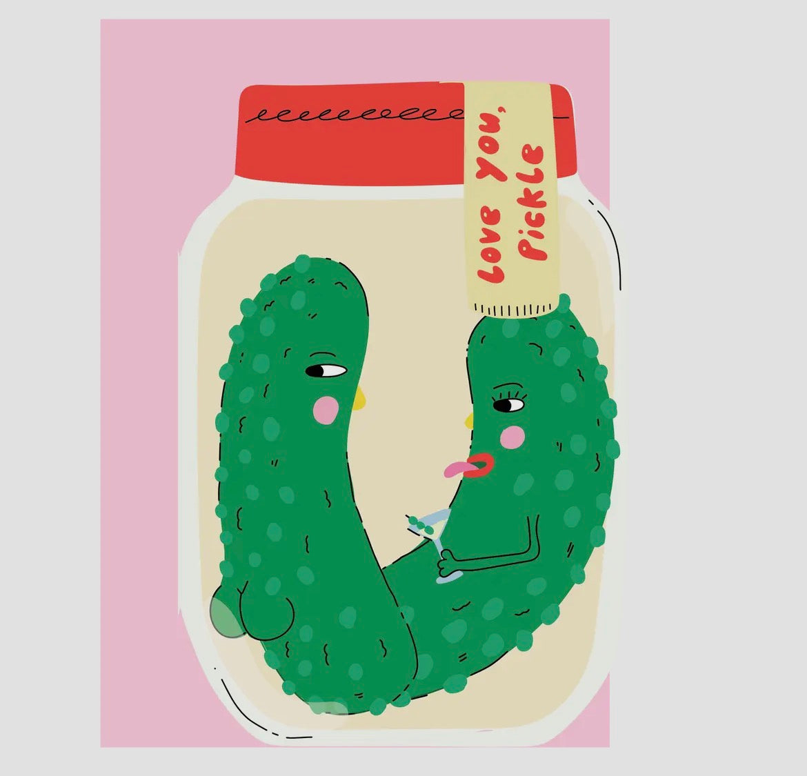 Love You Pickle Card