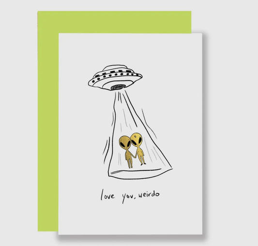 Love You Weirdo Card